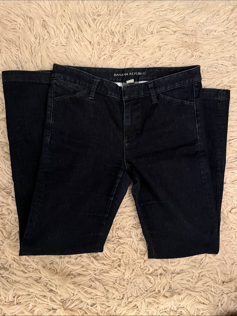Banana Republic Women's Dark Navy Straight-Leg Jeans 27S